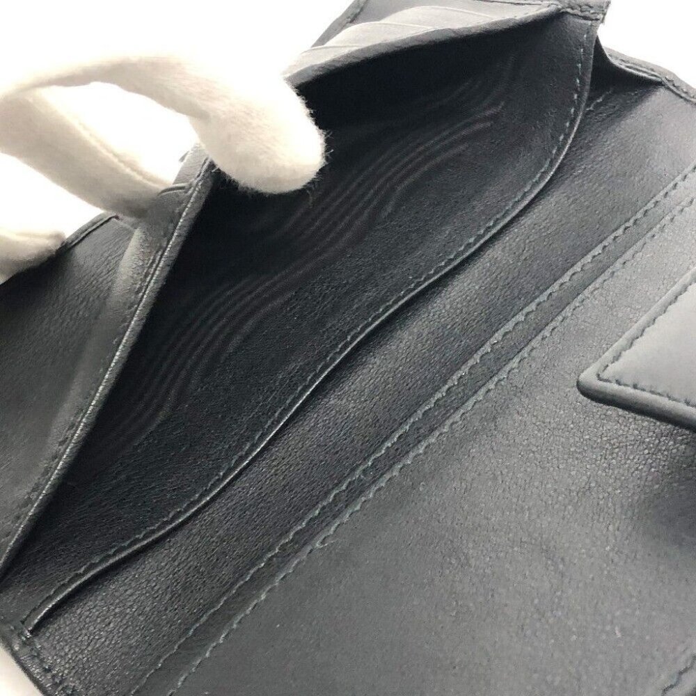 GUCCI Embossed all over pattern Bifold Long Wallet Leather Black - Picture 7 of 11